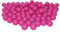 100 Bio Bällebad Bälle aus nachwachsenden Zuckerrohrrohstoffen (8cm Ø, Pink 41)