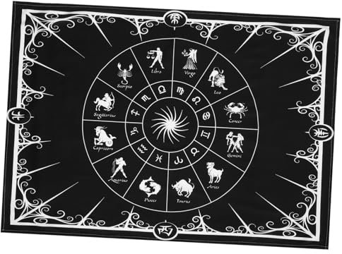 BESPORTBLE 1 Satz Horoskop-tarot-tapisserie Tarot-wanddecken Tischtuch Hängendes Wandtuch Astrologie Wandteppich Altar-tarot-wandteppich Tarot-sonnenteppich Heimtextilien Nylon