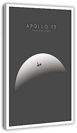 Apollo 13 Minimalistisches Filmposter, Leinwand, Poster, Schlafzimmer, Dekoration, Sport, Landschaft, Büro, Raumdekoration, Geschenkrahmen, 60 x 90 cm