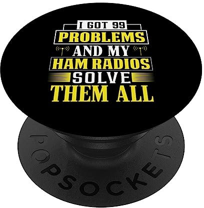 Ham Radio Amateur Radio Schinkenradio Betreiber PopSockets mit austauschbarem PopGrip