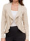 GRACE KARIN Damen Langarm Open Front Sweater Knitwear Schal Revers Strickjacke Casual Cardigan Weich Rüschen Strickmantel XL Aprikose CL2337A23-05