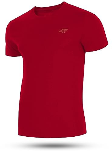 4F Herren M0876 t-Shirt, Rot, S