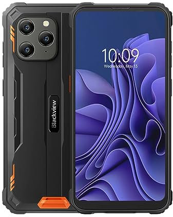 Blackview IP68 Rugged Mobile Phone BV5300 PRO, ArcSoft® 13MP+8MP, 7GB+64GB(1TB Extension), 3 Card Slot, Android 12 DUAL SIM Waterproof Smartphone Unlocked, 6.1'' HD+, 6580mAh Battery, GPS Orange