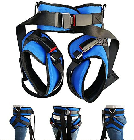 Kinder Erwachsene Springen Trampolin Gurt Bungee Taille Hüfte Schutz Sicherheitsgurt Trampolin Schaukel Halbkörper Sicherheitsgurt Trampolin Zubehör (Größe: klein, Farbe: Blau)