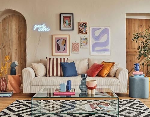 Lisa Design Rune – 3-Sitzer Sofa – aus Cord Beige