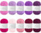 Maxee Häkelgarn 500g (50g*10 Farbe), Acryl Wolle Zum Stricken, Garn zum Häkeln und Stricken, Hand Knitting Yarn Set, Handstrickgarn Baumwollgarn für Häkeln, Wolle zum Stricken und Kunsthandwerk
