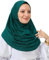 Prien Chic Hijab Für Damen, Türkisch Kopftuch Muslim, Frauen Konfektionskleidung Schal Kleider, Muslim Weicher Jersey Kopftücher, Burka, Easy Hijab Set, Muslimisch Abaya (Smaragd)