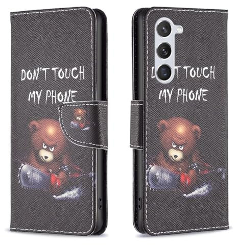Wigento Für Samsung Galaxy S24 Kunstleder Handy Tasche Book Motiv 6 Schutz Hülle Case Cover Etui Neu