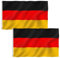 ElevaPulse 2 Stück Deutschland Flagge | 90 X 150 cm | Wetterfeste Deutschland Fahne mit Messing-Ösen | Deutsche Flagge | Fahne Deutschland | Deutschland Fahnen | Kräftige Farben | Top Qualität