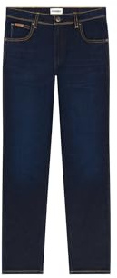 Wrangler Herren Jeans Texas Slim - Blau - Silkway W29-W50 Stretch Baumwolle