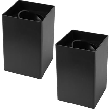 LUXULA 2er Set Aufbauspot Aufbaustrahler mit GU10 Fassung - 45° Schwenkbar - eckig - schwarz - Kunststoff - Deckenspot Aufbauleuchte - 230V - ohne Leuchtmittel