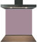C2G Coloured Toughened Glass Splashback for Kitchen, Tempered Heat-Resistant Glass Splashbacks with Polished Edges for Cooker and Hob Backsplash (Pastel Violet, 60 x 80cm)