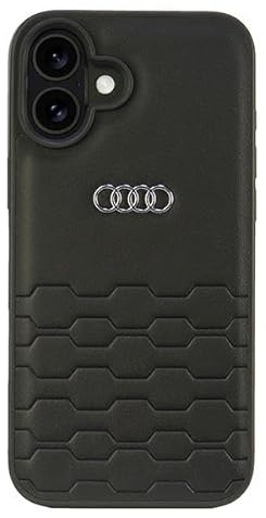 Audi Kunstledert Hülle für iPhone 16 Plus 6.7 schwarz AU-TPUPCIP16M-GT/D2-BK