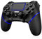 JoyPlay Wireless Game Controller for P-S4, Compatible with P-S4/Slim/Pro, Dual Vibration, 6-Axis Gyro Sensor, High Precision Touch Panel, Audio Jack, 360° Joystick Precise Control - Blue