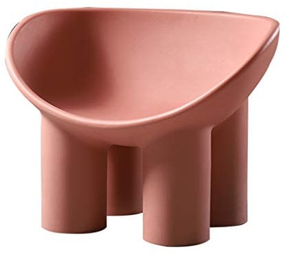 Chaise longue d'extérieur moderne avec pieds d'éléphant et coussin en 100 % polyéthylène
