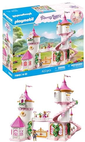 PLAYMOBIL | Princess Magic | Prinzessinnenschloss mit Königspaar | Prinzessinnen Spielzeug | Schloss Spielset | Märchen Spielzeug für Kinder ab 4 Jahren | 71845