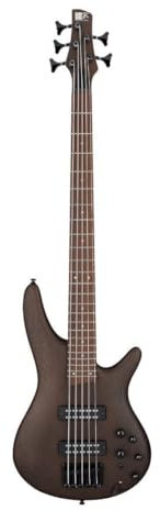 Ibanez SR305EB Standard 5-saitige E-Bassgitarre für Rechtshänder mit Jatoba-Griffbrett, Nyatoh Körper und PowerSpan Dual Coil Tonabnehmer (Walnuss flach)