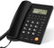 SUIOPPYUW Telefono fisso Wi-Fi con display ID chiamante Funzione vivavoce Telefono da ufficio Telefoni ABS Telefono fisso con segreteria telefonica, UN