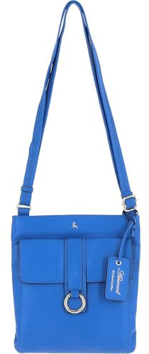 Ashwood Women’s Genuine Leather Crossbody - Elegant Shoulder Handbag with Adjustable Strap, Secure Zip Closure & Multiple Pockets: 64033 (Sodalite Blue)