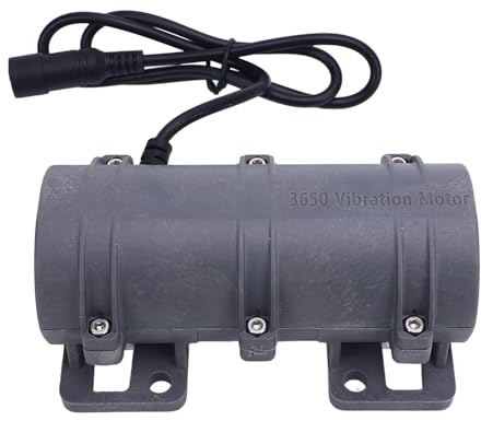 TARSHYRY Vibrationsmotor 3650 U/min mit Doppeltem Exzentergewicht für Elektrisch Verstellbares Bett und Fahrzeugwarnsystem. Hochgeschwindigkeits-Kohlebürstenmotor für Vibrationsanwendungen (DC24V)