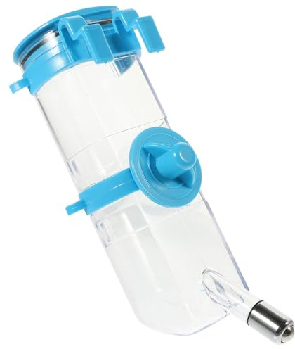 Tofficu Dog Water Bottle Long-lasting Use Hanging Water Dispenser 500ml Practical Resin and Abs Material for Small Dogs and Pets Feeder for Cages for Outdoor and Travel