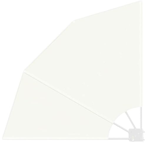 Xhnifbn Brise-vue pour balcon - Crème - 115 x 115 cm - Mur d'intimité pliable - En polyester résistant aux intempéries - Design peu encombrant - Pour balcon, terrasse et jardin