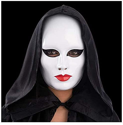 Carnival Toys 81 - Maschera Viso Medio, Donna, Bianco