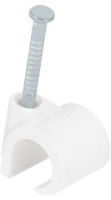 Grapas Para Cable Ø 4 A 7 Mm Blanco Bolsa De 100