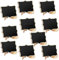 Mini Tafel,20 Stück Holz Tafel mit Stand-Füße für Party Hochzeit Tisch Küche Shop Home Office Nummer Nachricht 10 * 7.5cm