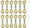 EXCEART Goldstickgarn Metallic Stickgarn Kreuzstichschnur Craft Nähgarn für Stickerei Und Nähzubehör 12St
