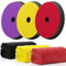 detailmate Koch Chemie Politur Pad Set: Koch Chemie Micro Cut Pad 150x23mm + Koch Chemie Fine Cut Pad 150x23mm + Koch Chemie Heavy Cut Pad 150x23mm + 3 Mikrofasertücher, 40x40cm, 550GSM