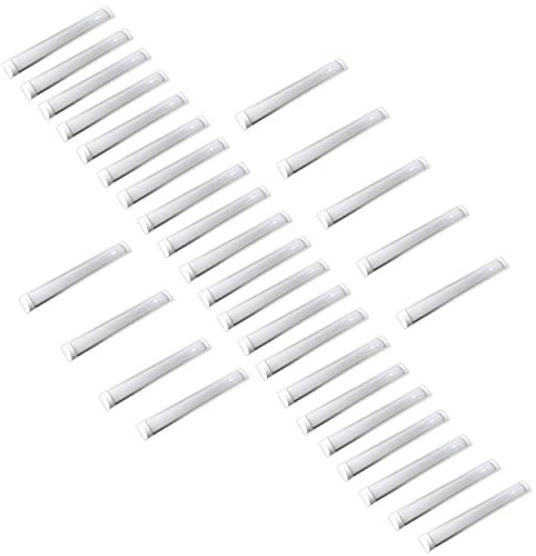 Jandei - Regletas LED Slim Con Tiras De LED Integradas 36W, Lámparas para Zonas de Trabajo, Zonas Industriales, Hogares (30 unidades, Blanco Frío 6000K)