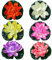 Dtoterul Schwimmende Blumen Künstliche 6 Stück Künstliche Seerosen Schwimmende Blumen ​Eva Schwimmend Wasserlilie Pflanze Seerose für Aquarium Brunnen Fischteich Gartenteich Dekoration, 18 cm