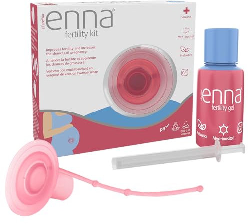 Enna Fertility Kit: Enna Fertility Gel + Enna Fertility Cap, Augmente la fertilité femme et les chances de grossesse de manière naturelle, Lubrifiant de fertilité pour la femme et l'homme