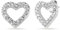 Einzelstück® Herz Ohrringe Silber 925 I Ohrstecker Gold; Rosegold Zirkonia I Echtschmuck I Damen Mädchen Geschenk (Lovely Ohrstecker Silber)