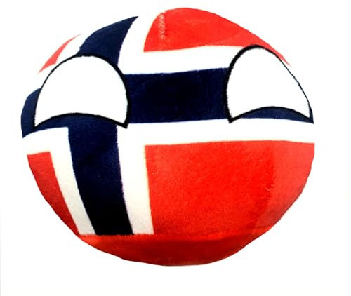 Norway 10cm Countryballs Country Ball Cute Norwegian Scandinavia Europe EU Flag Cuddly Meme Ball Toy Gift