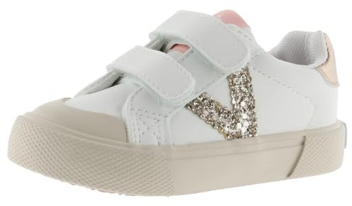 Victoria Basket Basse Tribu Effet Cuir & Logo Pailleté & Scratch 1065190 pour Filles Rosa 28