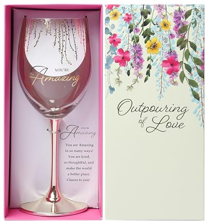 Pavilion - You're Amazing - 19 oz Stemmed Wine Glass Stepsister Sister-In-Law Present From Sibling Brother