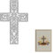 YKW Metall-Stanzschablonen-Set mit Osterkreuz, für Kartenherstellung, Alben, Scrapbooking, Papierbastelei-Set, Prägewerkzeuge, religiöse Stanzformen, Ätzvorlagen, Stempel, Jesus Christus, christliche