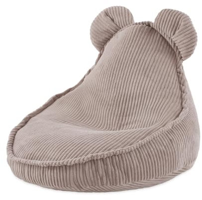 MISIOO Sitzsack Kinder Bean Bag - Sitzsack Mit Füllung - Waschbares Abdeckung - Corduroy Premium 100% Polyester - Stabil und Weich - Maße 68x45 cm - Für Kinderzimmer