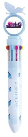 UK Inghilterra Londra Viola acquerello retrattile multicolore penna a sfera forniture scolastiche