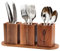 Yallmie 33 X11.5cm Soporte Utensilios de Cocina Madera, 3 Piezas Organizador de Utensilios de Cocina con Base Extraíble, Soporte para Cubiertos de Cocina para Tenedores, Cucharas, Cuchillos y Más