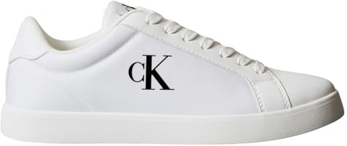 Calvin Klein Women’s Low Top Cupsole Trainers, White (Bright White), 6