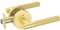 Amerdeco 1 Pack Brushed Gold Knurled Privacy Door Handle, Heavy Duty Interior Lever for Bedroom & Bathroom AM037