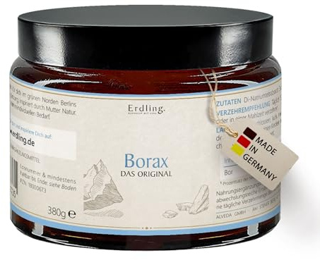 Waldkraft Borax 99,9% Reinheit – 380g Natriumtetraborat Pulver in Lebensmittelqualität – Ultrafein für eine optimale Löslichkeit – vegan, glutenfrei & ohne Füllstoffe – Exklusiv bei Waldkraft