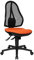 Topstar OP200G04 Open Point SY, Bürostuhl, Schreibtischstuhl, ergonomisch, Bezug orange