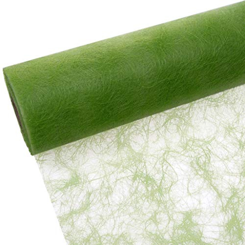 Deko AS GmbH Sizoflor Tischband hellgrün 60 cm Rolle 25 Meter 60 007-R
