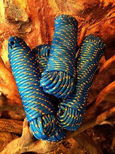 Nr.12 Blaues Mehrzweckseil 14 mm x 30 m,Bootstau, Strick, Ersatzseil, Reparaturseil, Schot, Kordel,Spannseil,Rope,Expanderseil,Planenseil,Kunststoffseil, Tauziehen,Schleppseil,Schleppleine,Vielzweckseil,Bootsseil