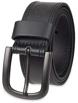 Dickies Lässiger Ledergürtel für Herren - Schwarz - 34 (Taille 32)