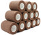 COMOmed selbstklebender verband elastische binde handgelenk bandage pflaster rolle Dog Bandagen Tierische Bandagen Dunkler Teint 7.5 cm X 12 Bände